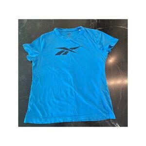 Reebok ladies short sleeve blue tee   XL   100% Cotton